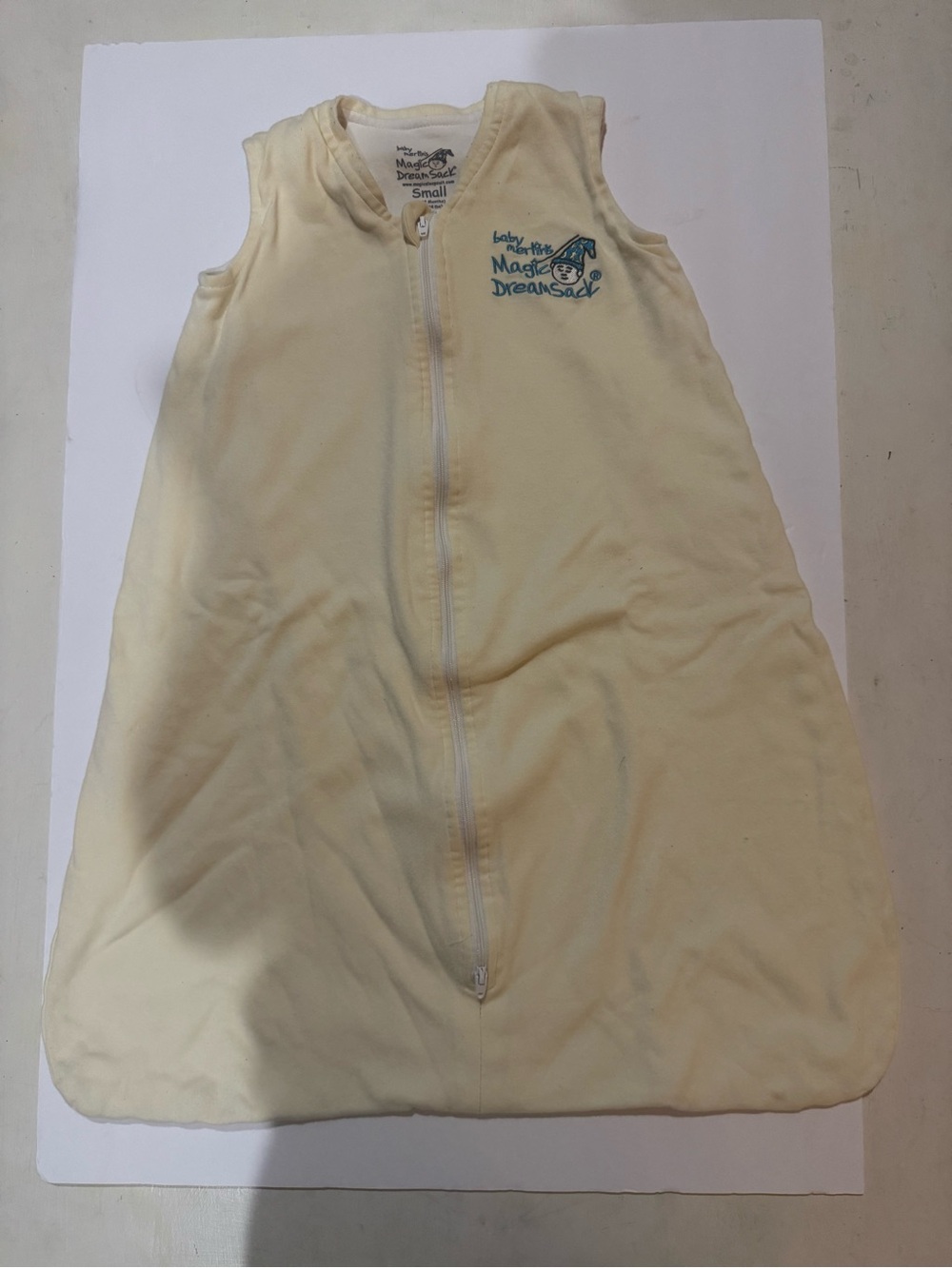 Magic DreamSack Cream Sleeveless Baby Sleep Sack size 6-12 months